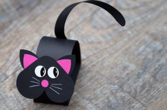 Gatto di carta nero