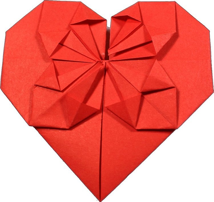 Origami-hjerte