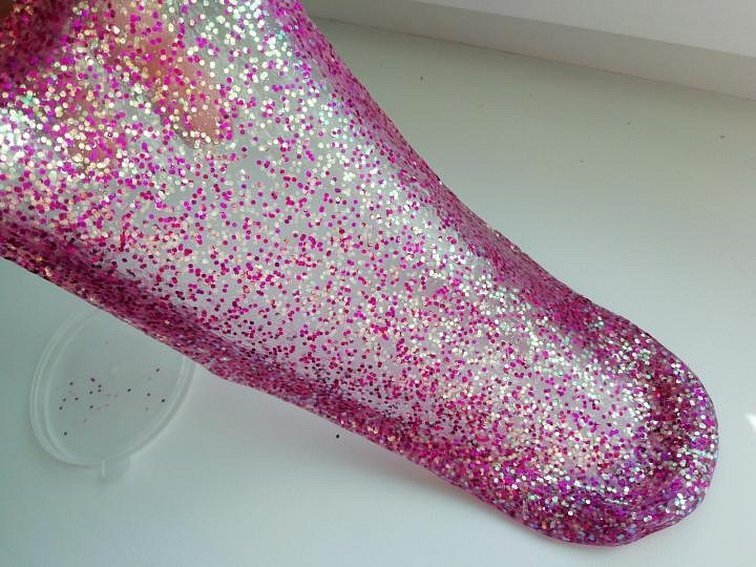 Antistressleke med glitter