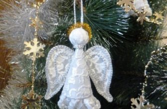 Un înger făcut manual va decora bradul de Crăciun pentru sărbătoare