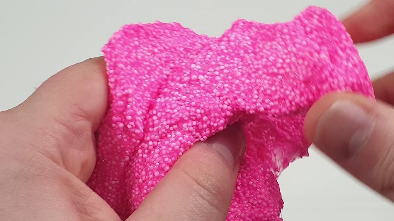 Tilsetning av isopor til slime