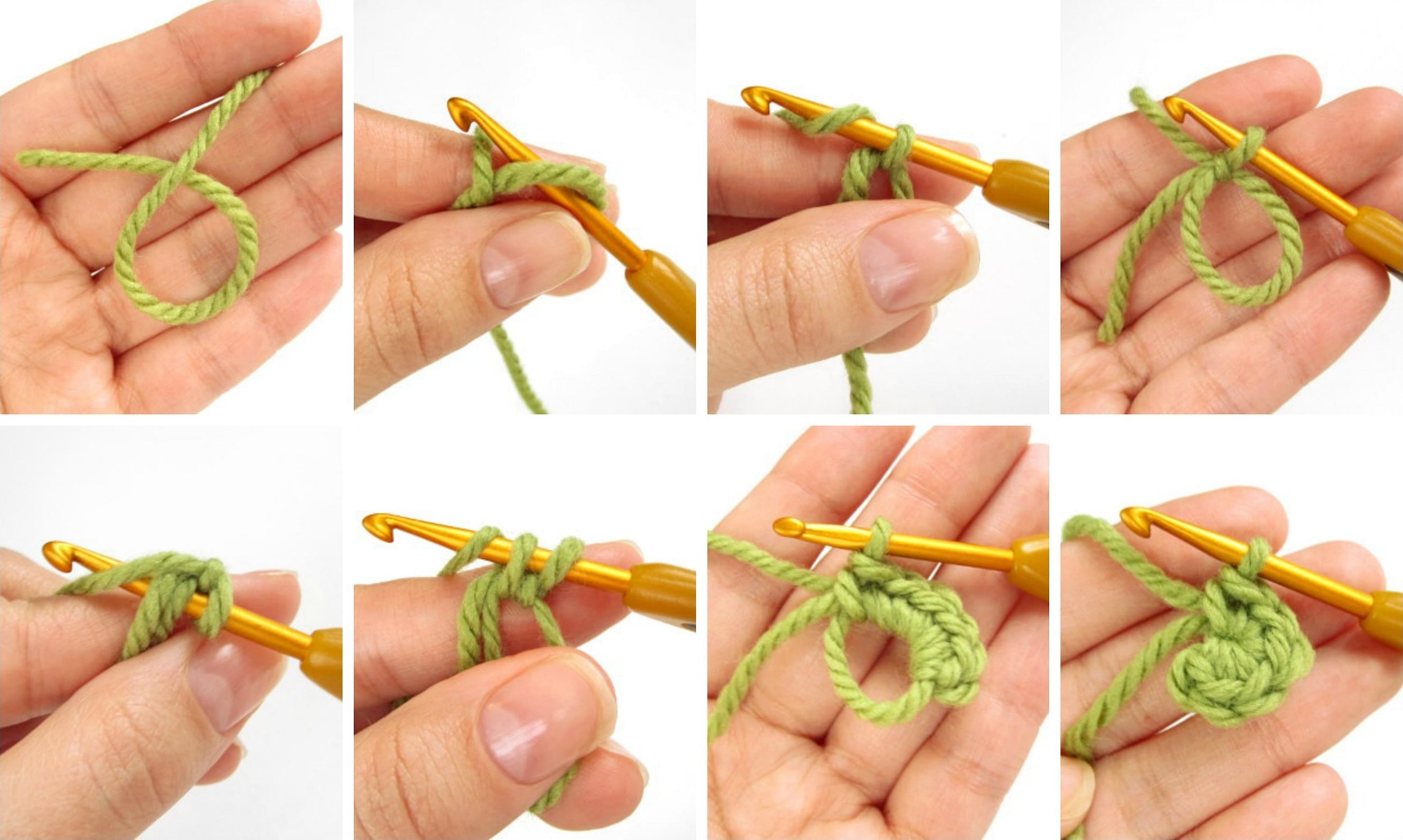 Opplegg for å lage en amigurumi-ring