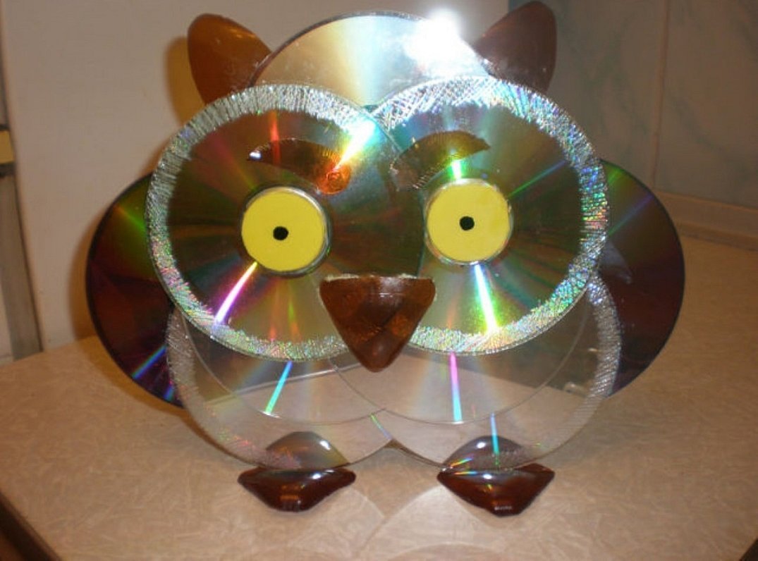 Lag en ugle av unødvendige CD-er