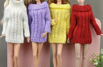Klær til Barbie er ikke forskjellige fra de som er strikket til folk