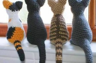 Strikkede heklekatter