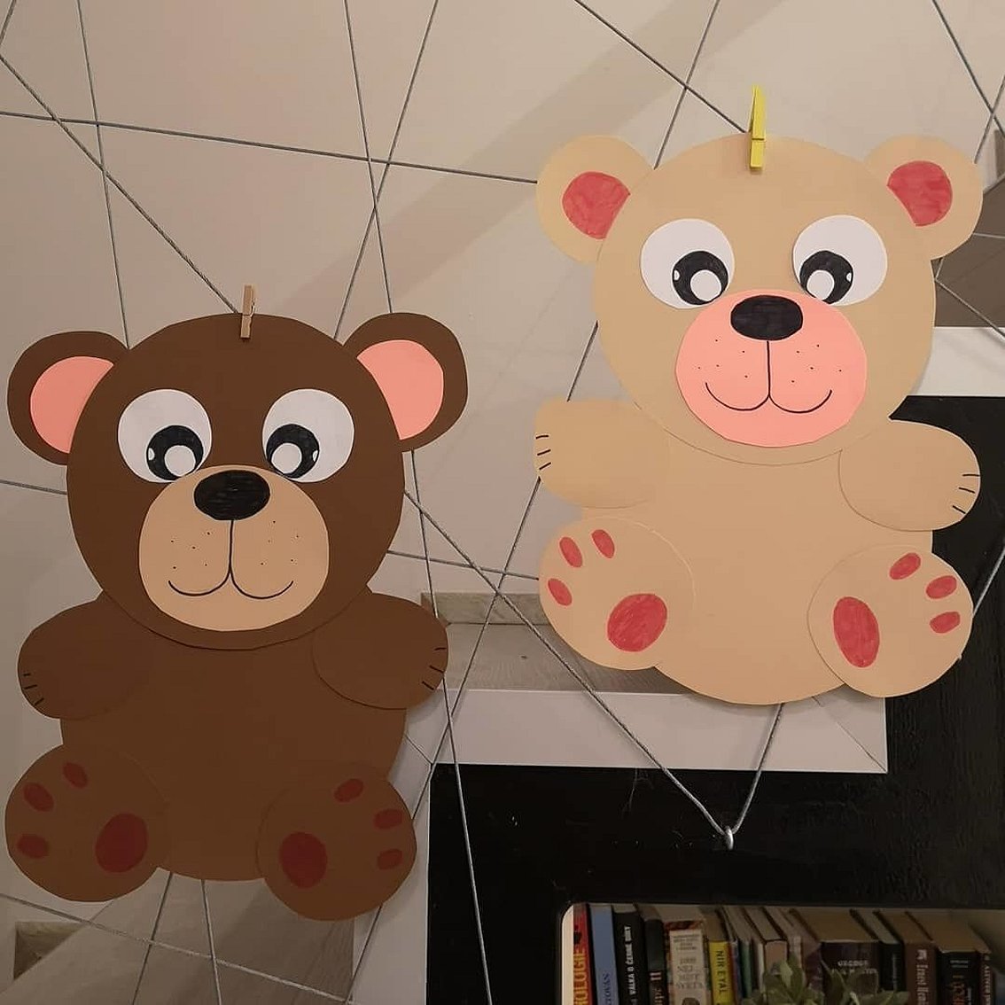 Teddybjørner laget av papir