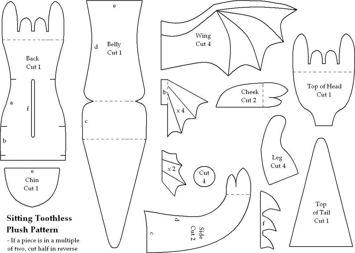 Natt Fury Dragon-mønster