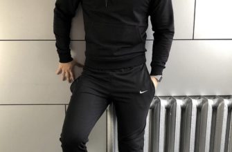 Svart treningsdress for menn