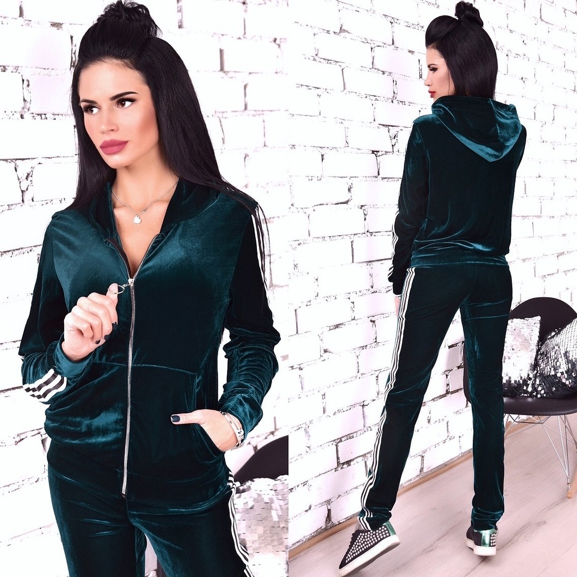Fløyelsdress for kvinner