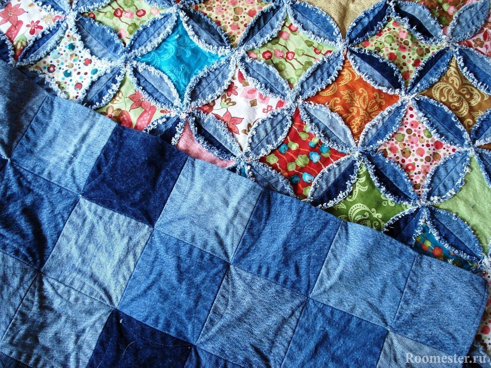 Lappesøm av denim