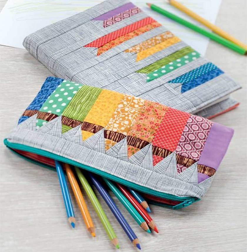 Hjemmelaget fargerikt produkt til skolen