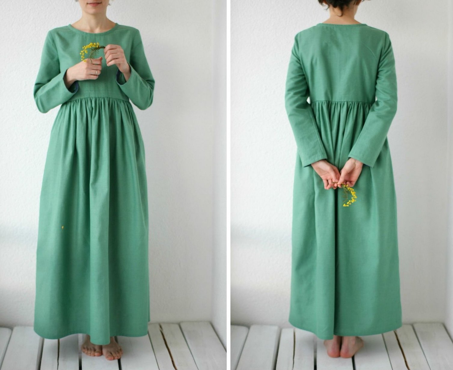 Boho-kjole med ermer