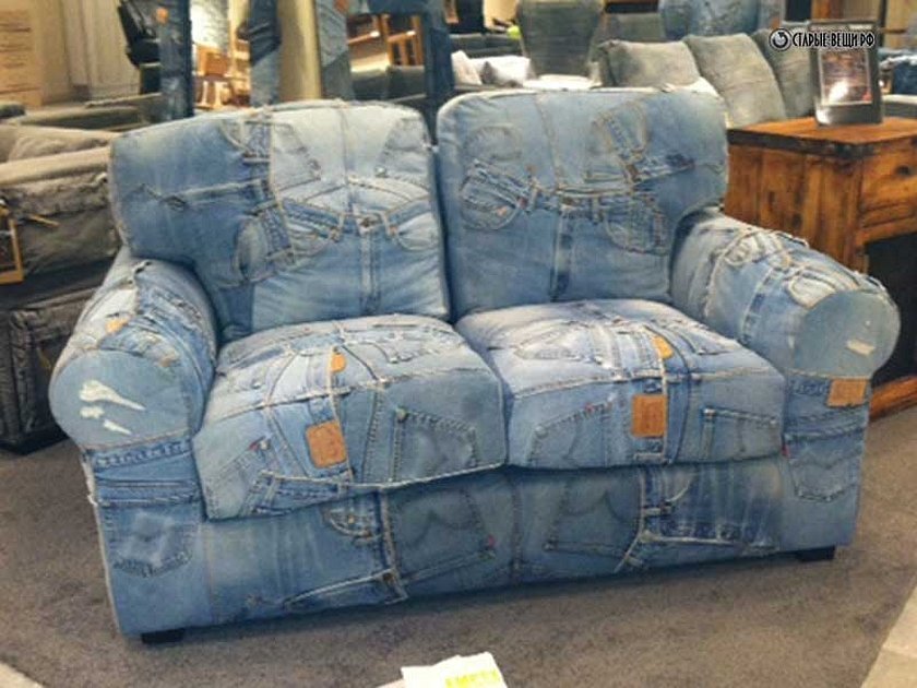 Gjør-det-selv denimsofatrekk