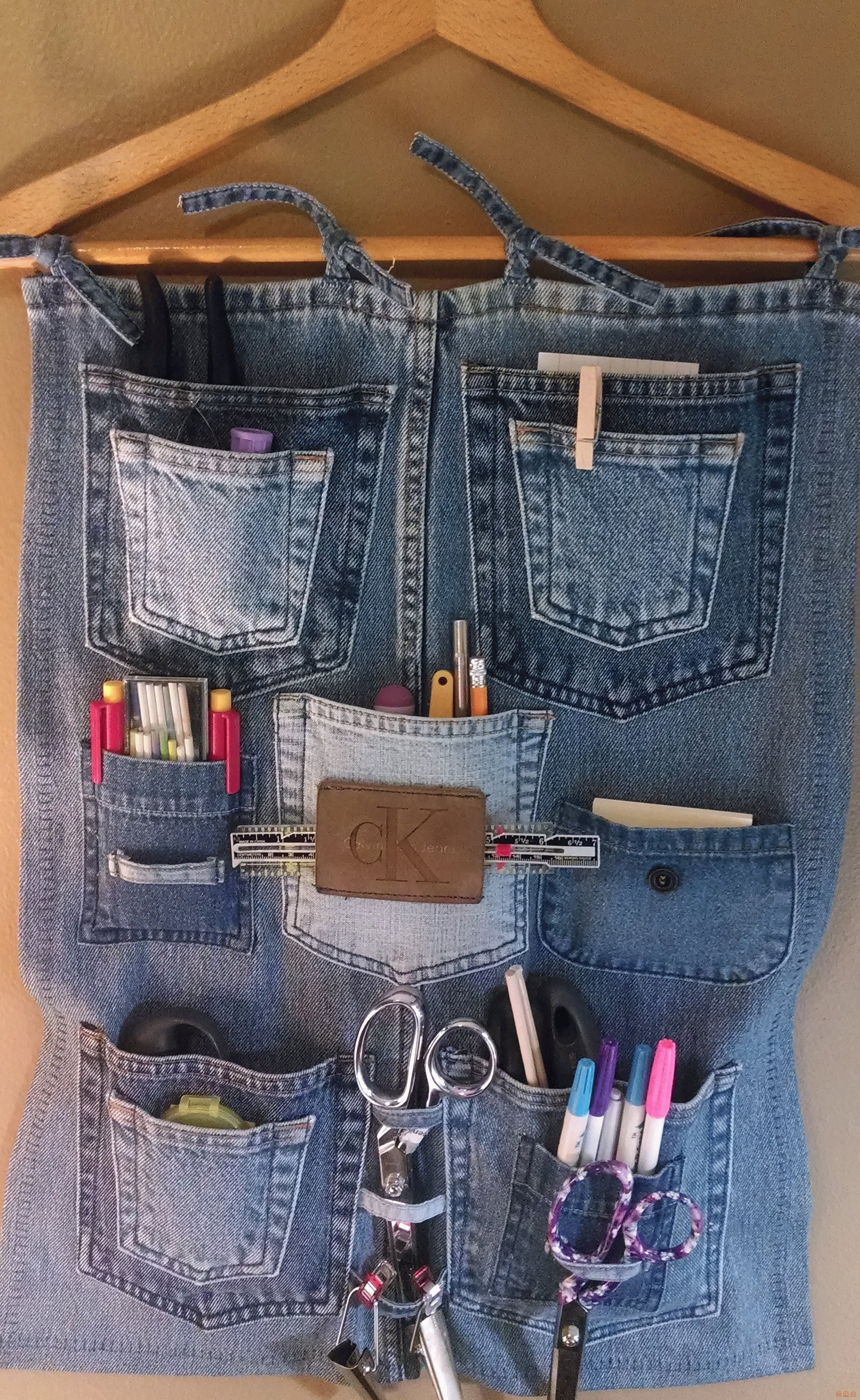 Veggmontert denim-versjon