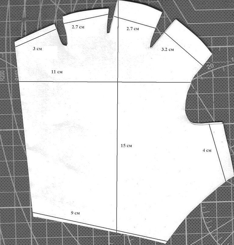 Tegning for fingerløse hansker