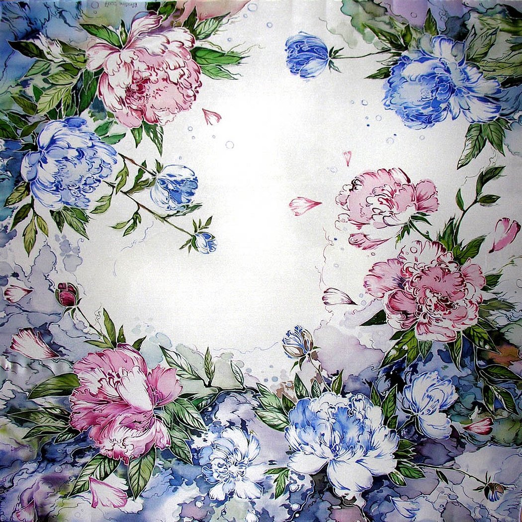 ภาพวาดสีอะคริลิคบนผ้า