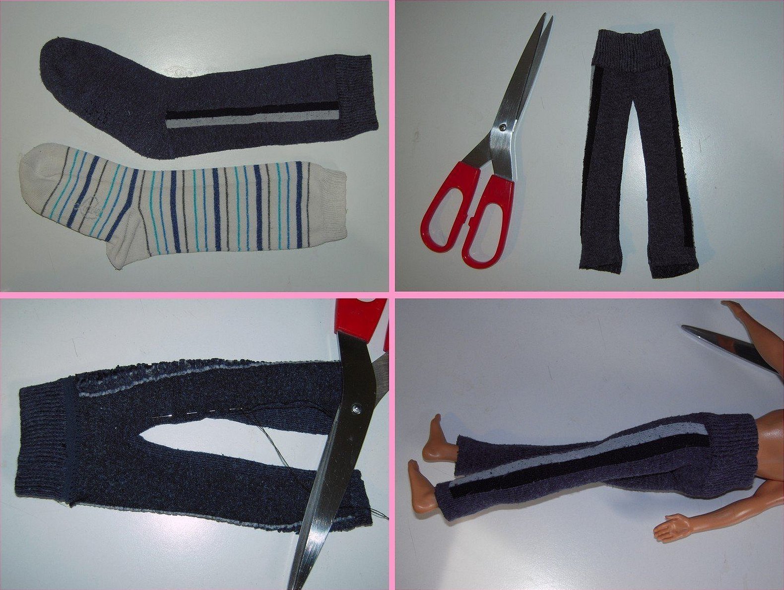 Sportsdress laget av sokker