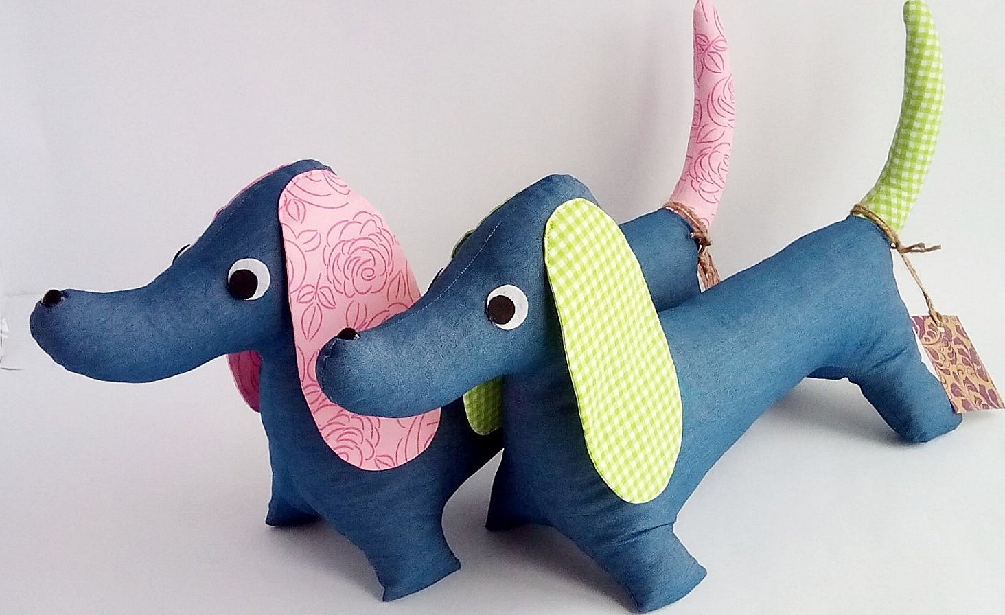 Dachshund fra gamle jeans