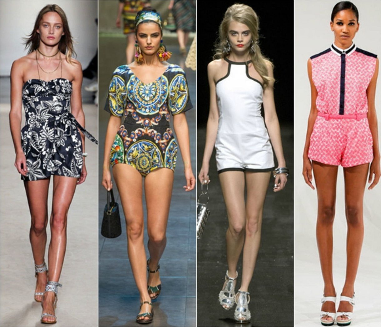 Sommerkjeledress med shorts og ermeløs kjole