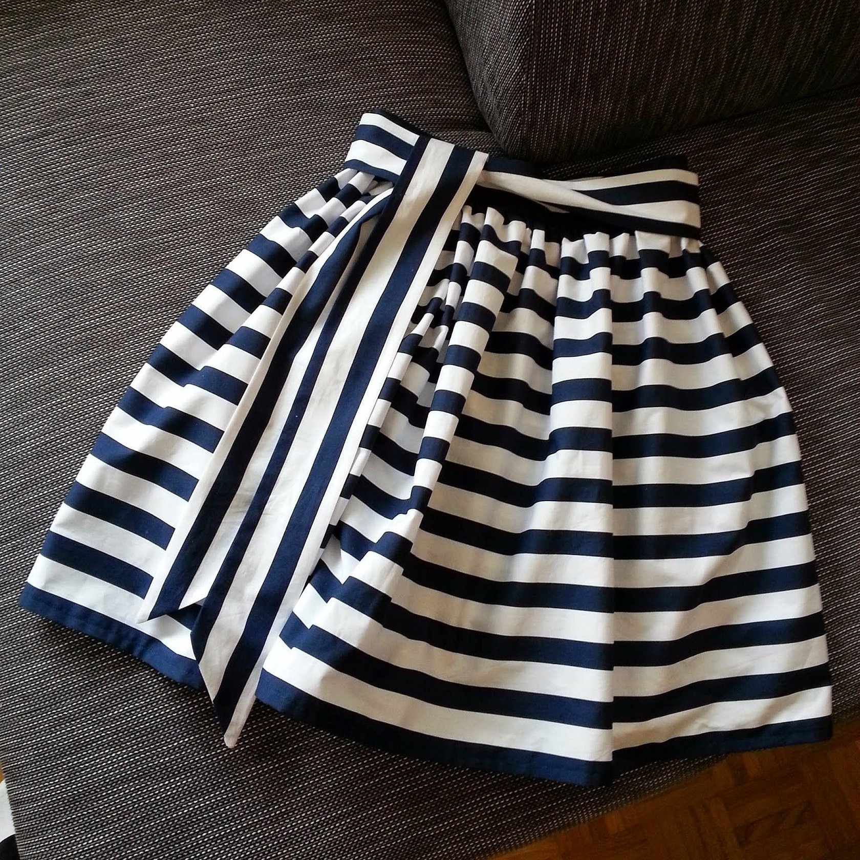 DIY stripete skjørt