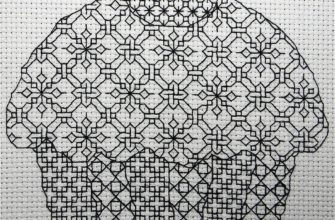 Svart broderi