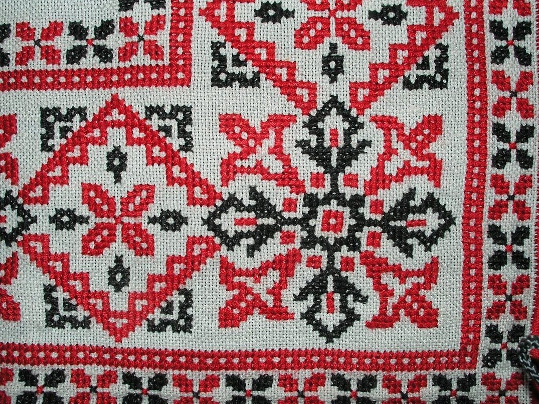 Gammelt russisk broderi