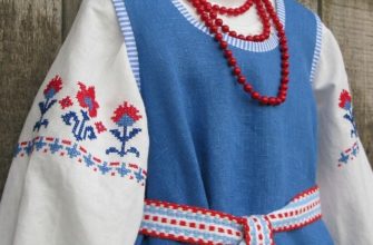 Broderi på russisk nasjonaldrakt