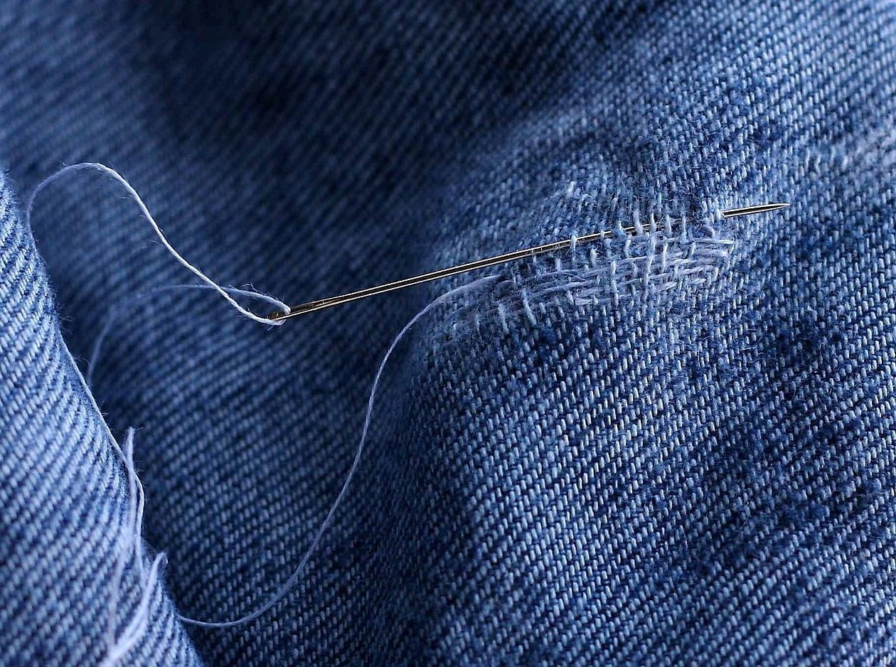 Merkelapp på jeans