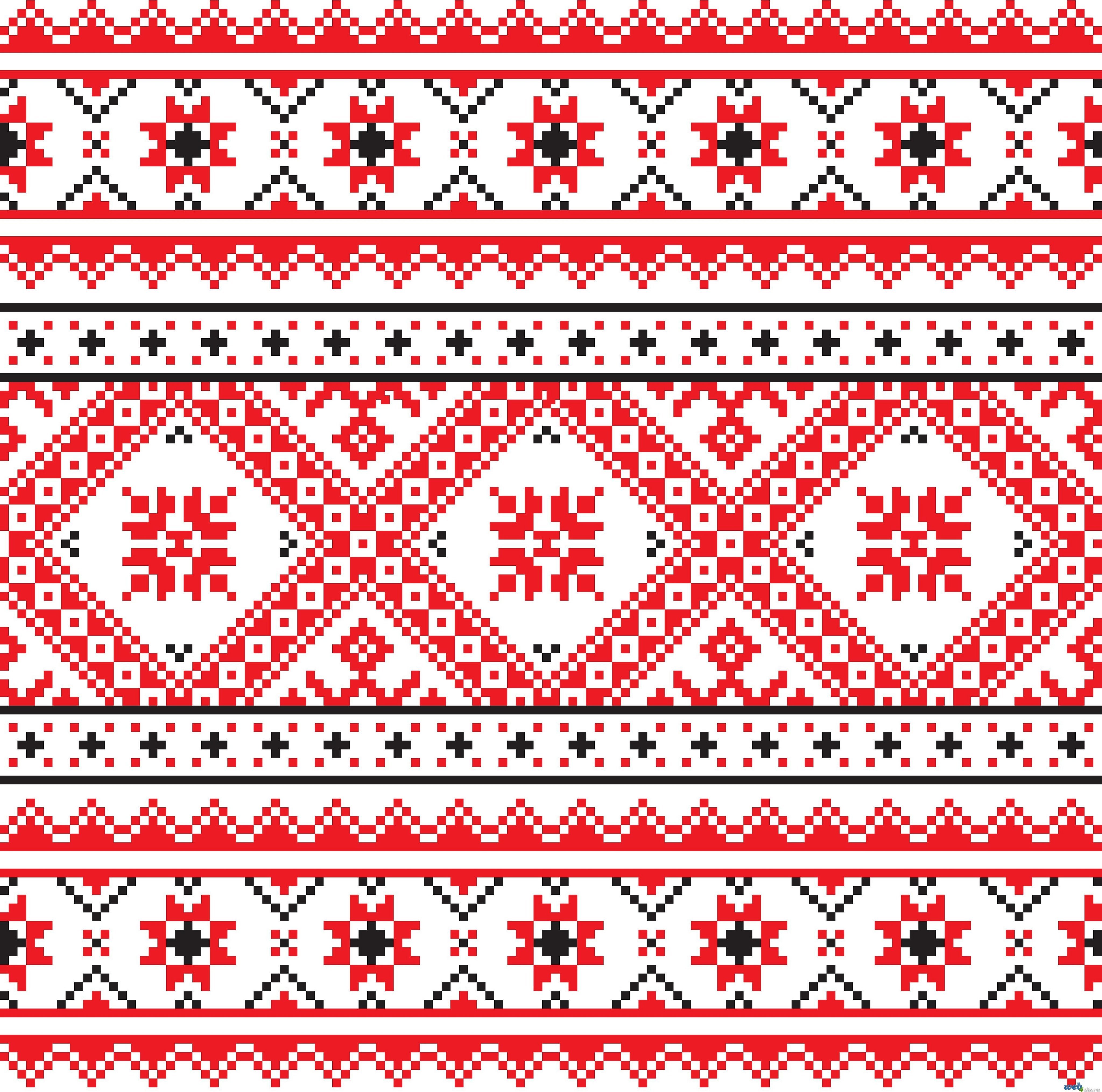 Ornament i russisk stil på celler