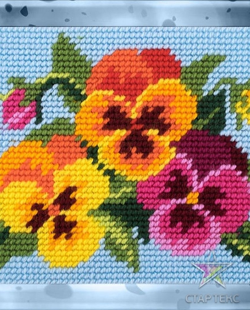 Broderi av blomster