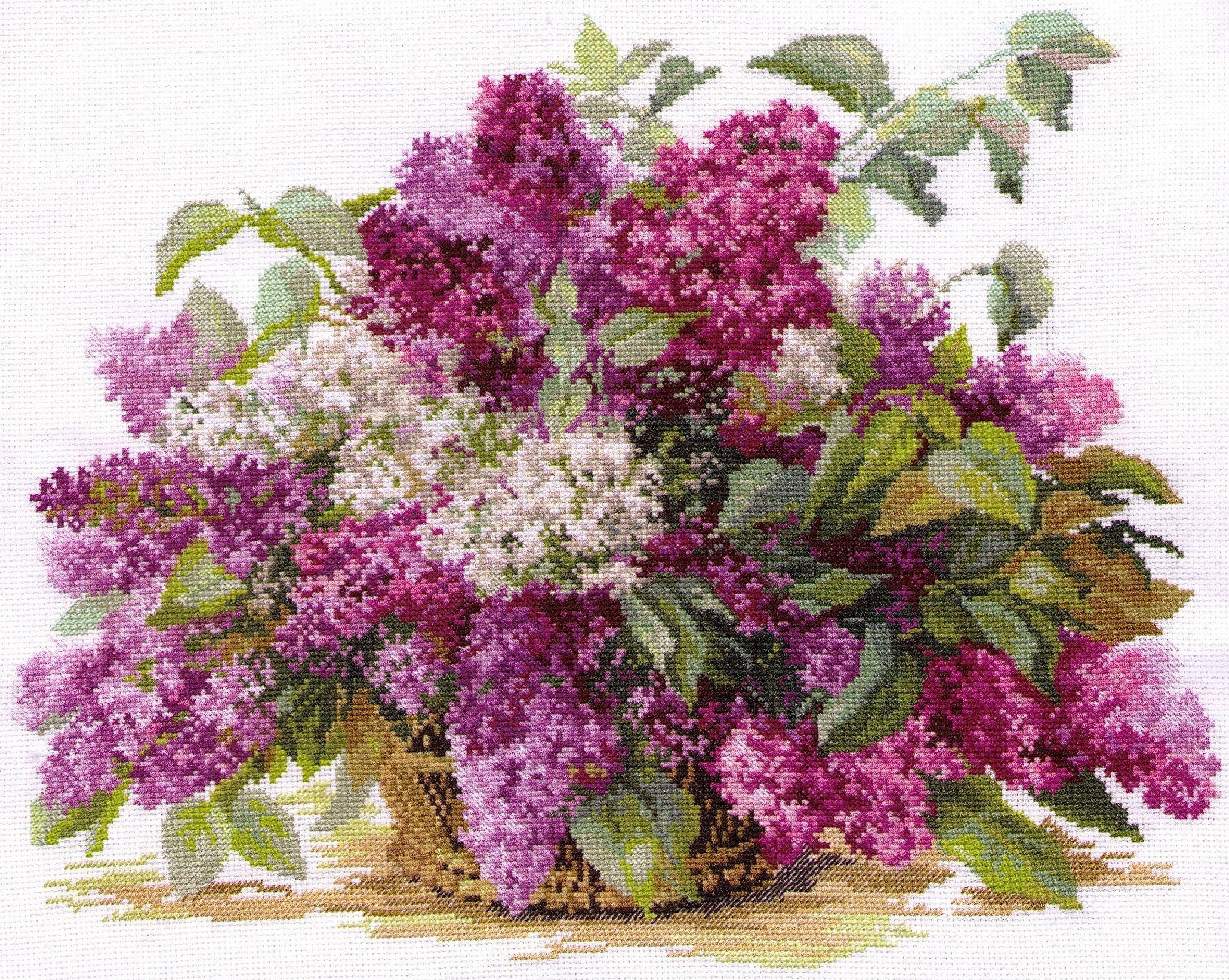 Lilla, brodert med et spesielt sett