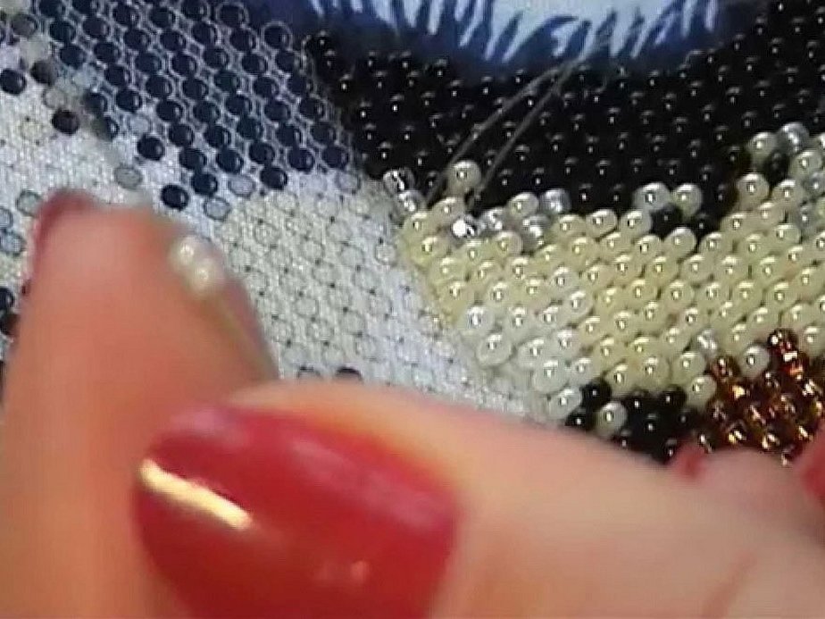 Prosessen med perlebroderi