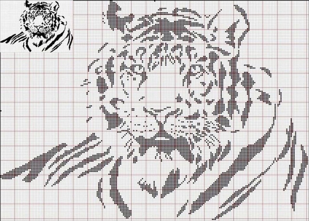 Å lage en monokrom tiger