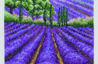 Broderi lavendel