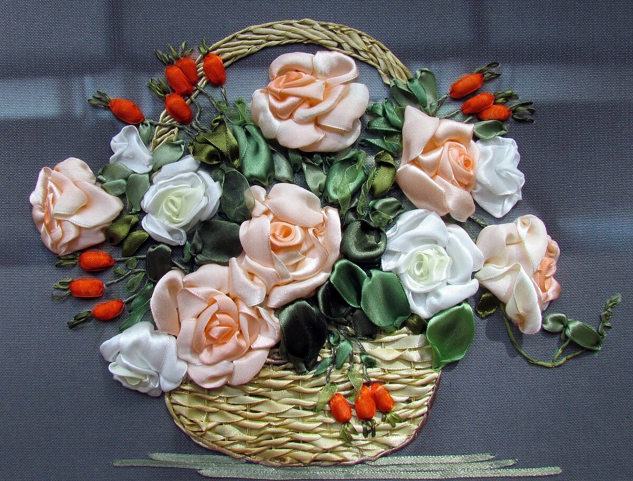 Kurv med blomster