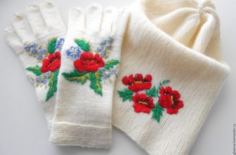 Broderi på strikkede ting