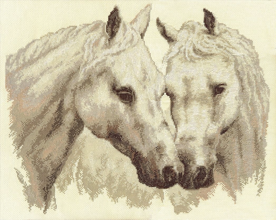 Et par hvite hester