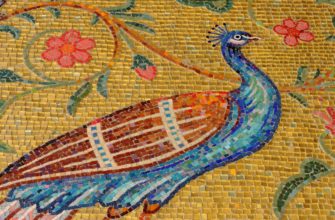 Påfugl på Kornoukhovs mosaikk