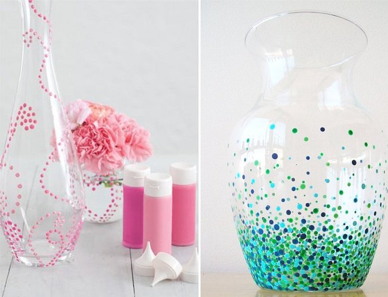 Vase dekorert med strass