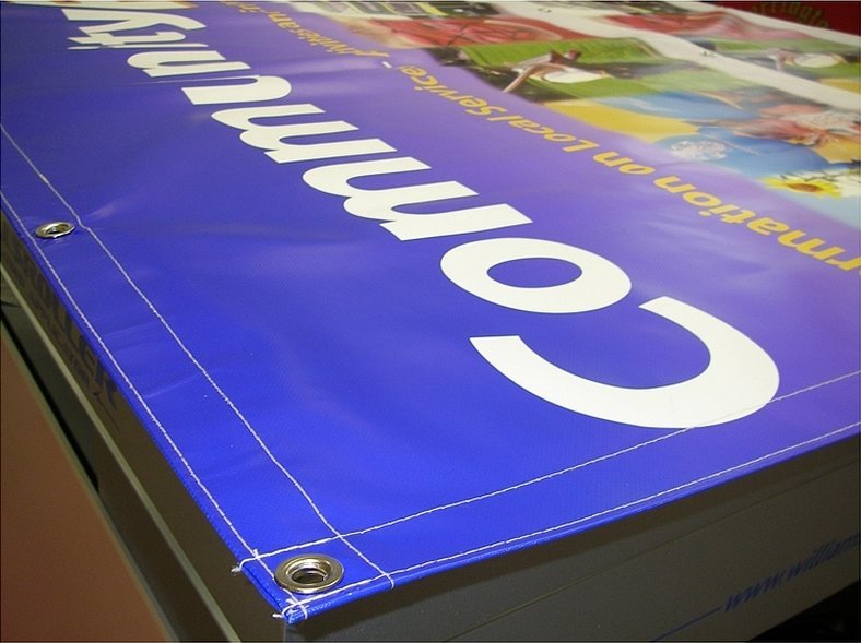 Reklamebanner laget av polyvinylklorid