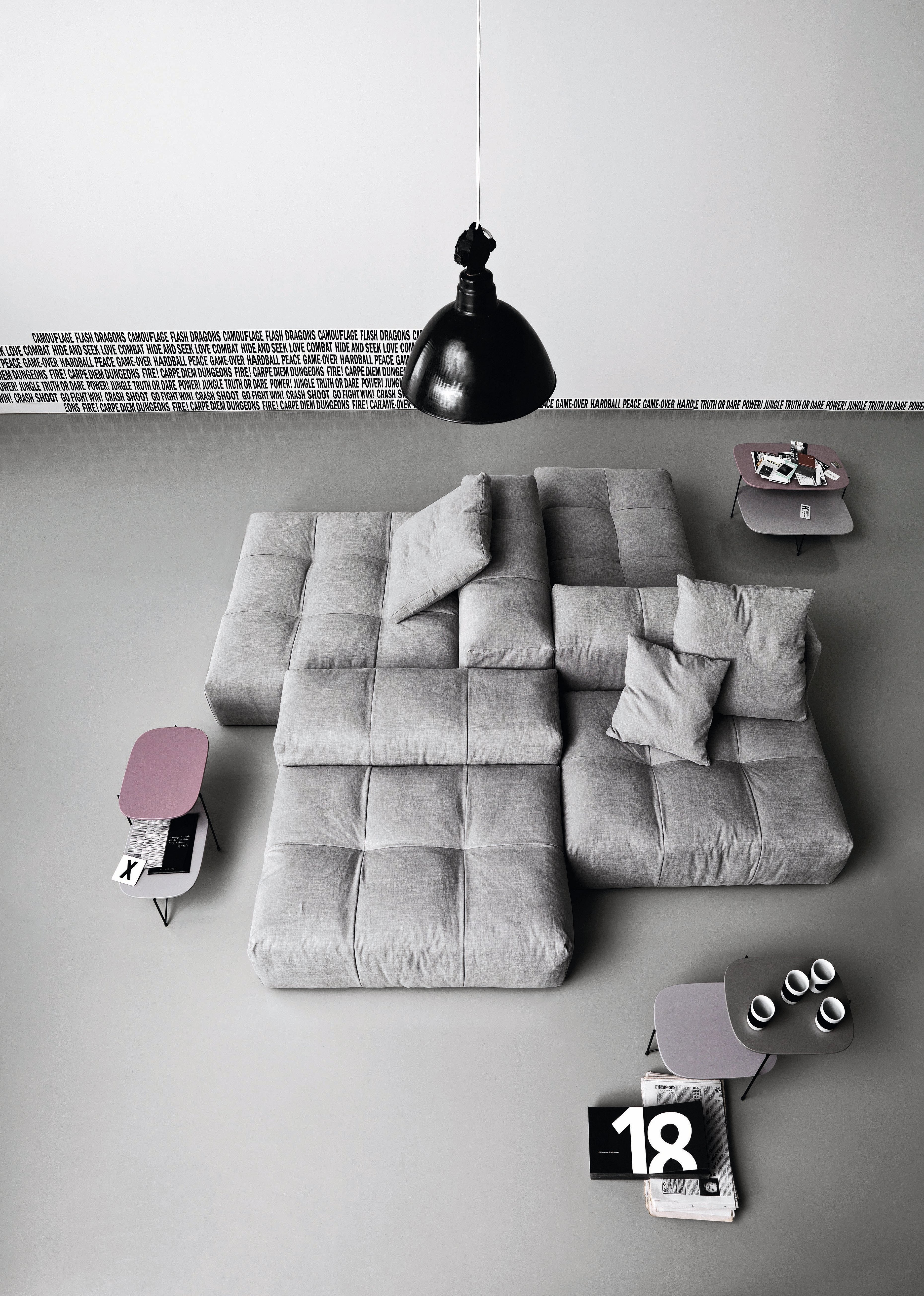 Moderne grå modulær sofa
