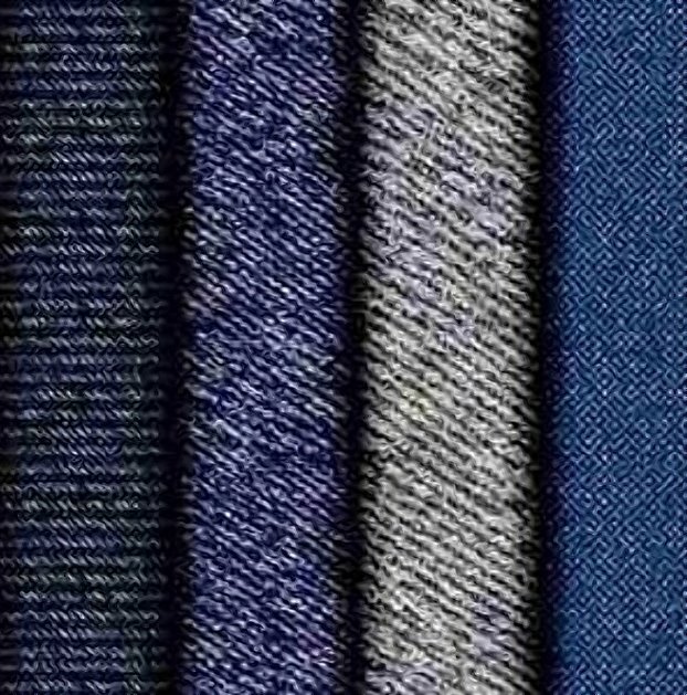 Campioni di tessuto a trama twill