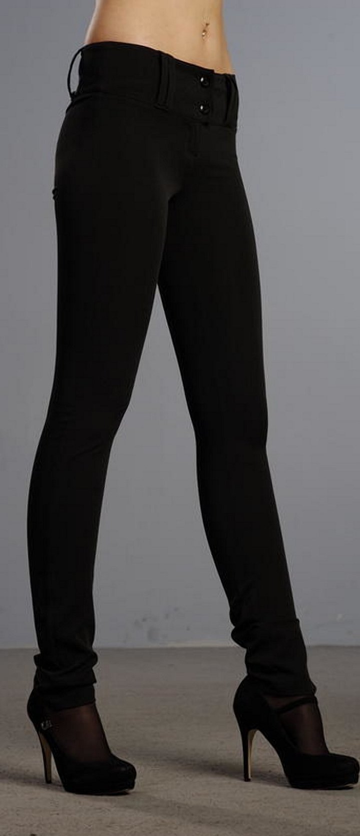 Pantaloni skinny neri da donna