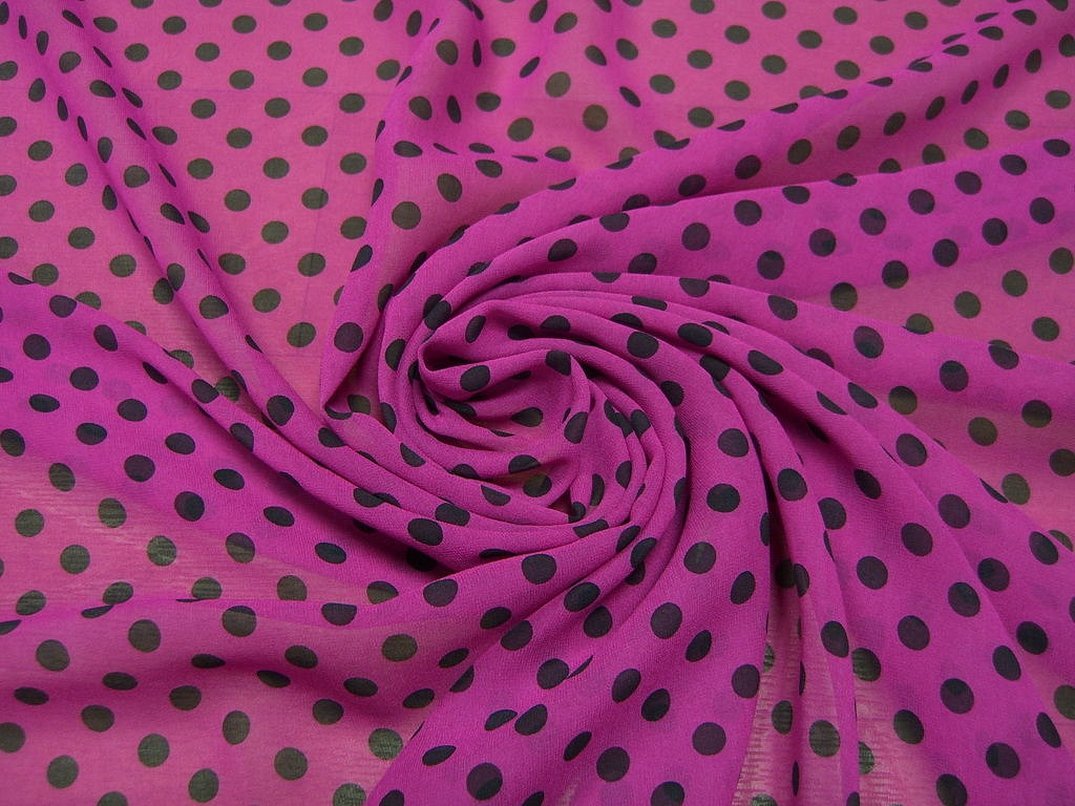 Farget kreppchiffon