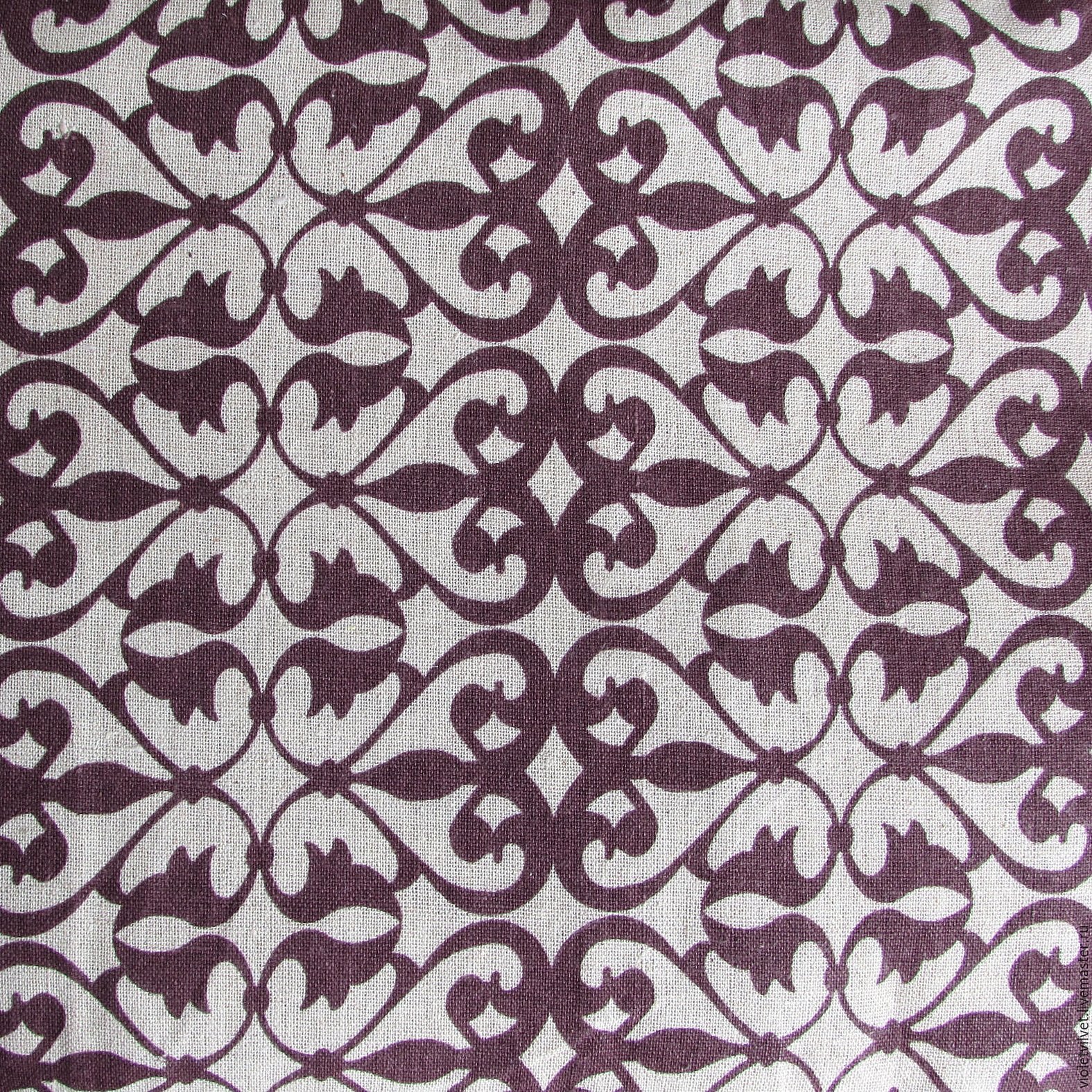 Damask med mønster
