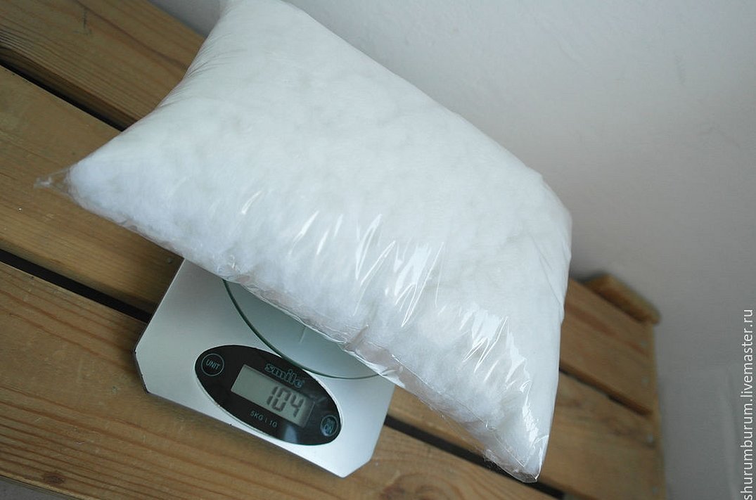 Veiing av holofiber på vekt