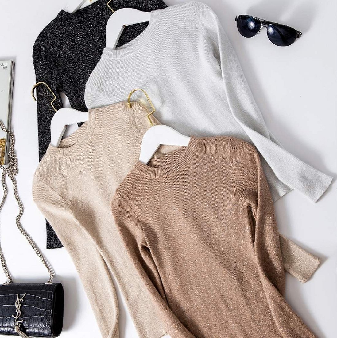Gensere med lurex