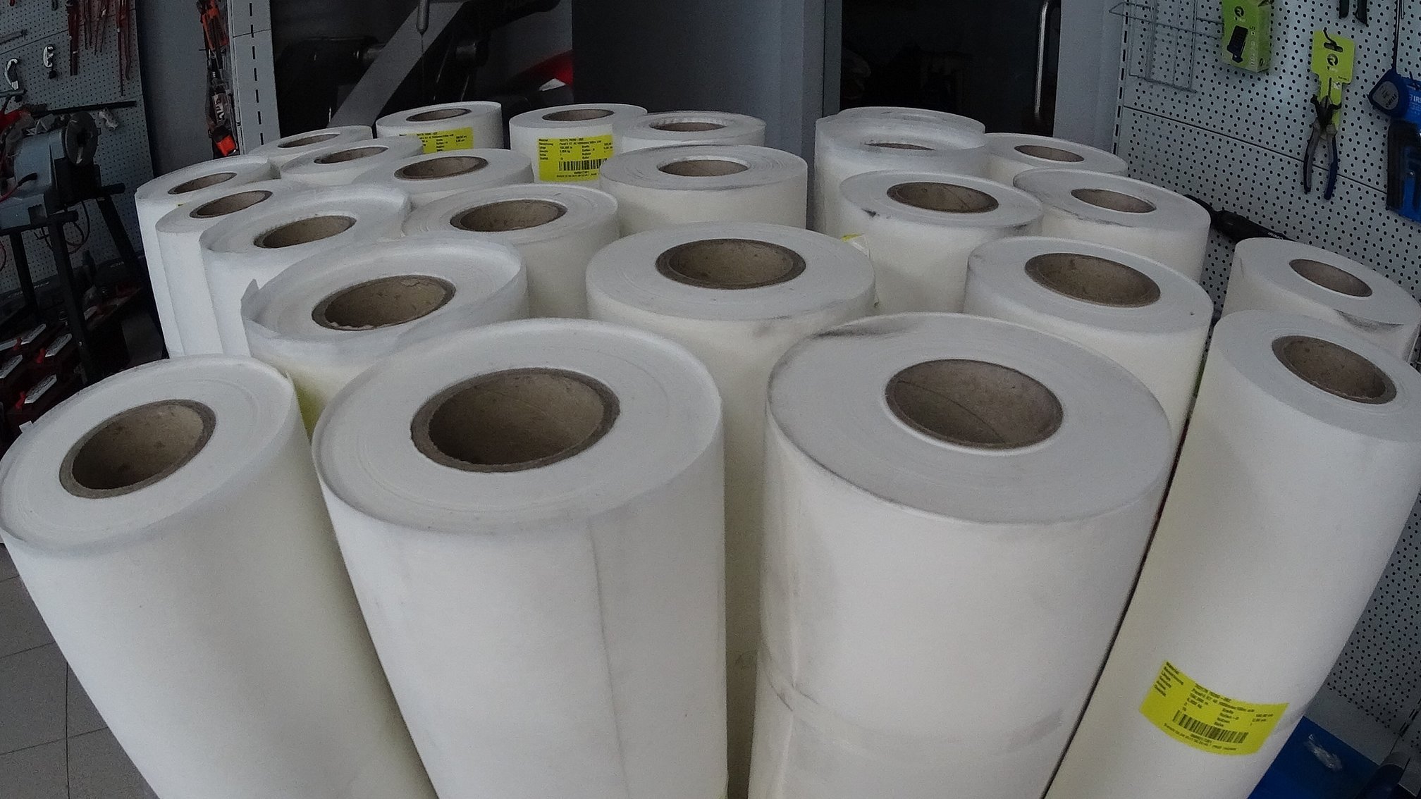 Rullefiltermateriale i produksjon