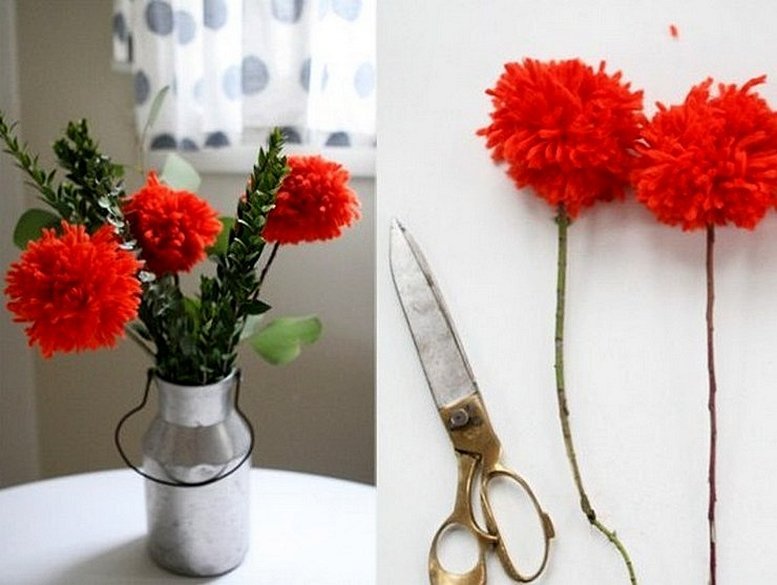 Blomster fra tråder