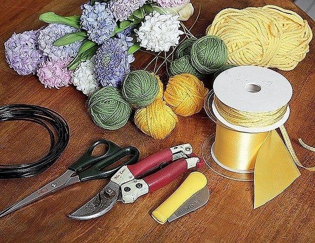 Valg av materialer til blomster